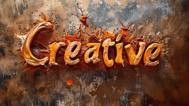 Brown Creativity concept art poster