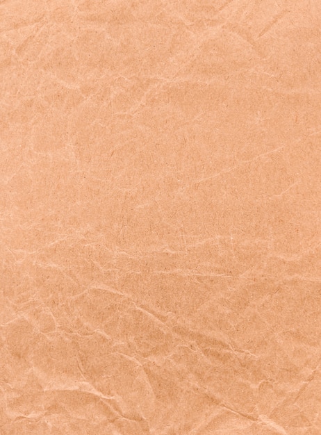 brown crumpled craft paper. textured vintage background.