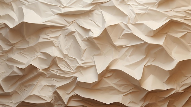 Brown crumpled paper background