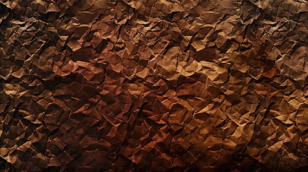 Brown crumpled paper texture