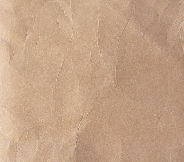 Brown crumpled paper texture