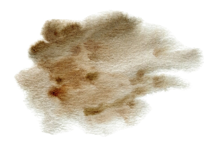 Photo ブラウンアースカラー水彩手描きステイン