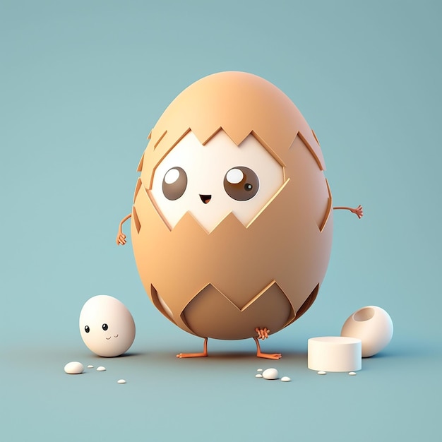 Коричневое яйцо с надписью "Счастливой Пасхи" на нем.