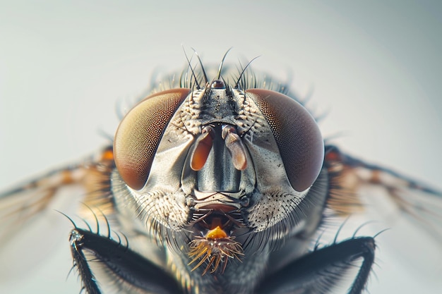 Brown Eyed Fly Closeup