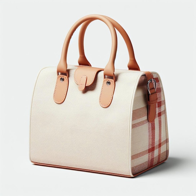 Photo brown fabric shopper