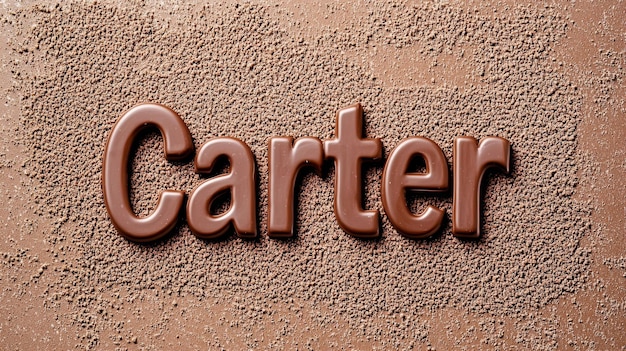 brown glossy surface personalized name postcard perfect for decor