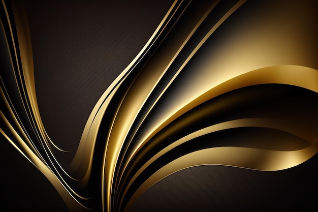 A brown and gold background with a black background and a gold design.