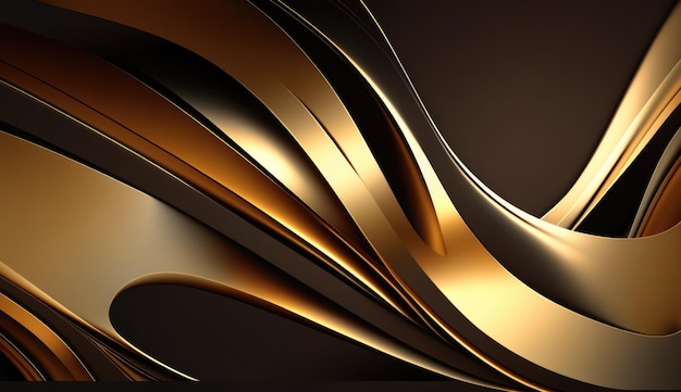 Brown and gold background with a wavy pattern