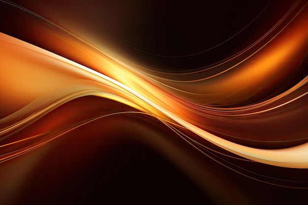 Brown gold and orange smooth background