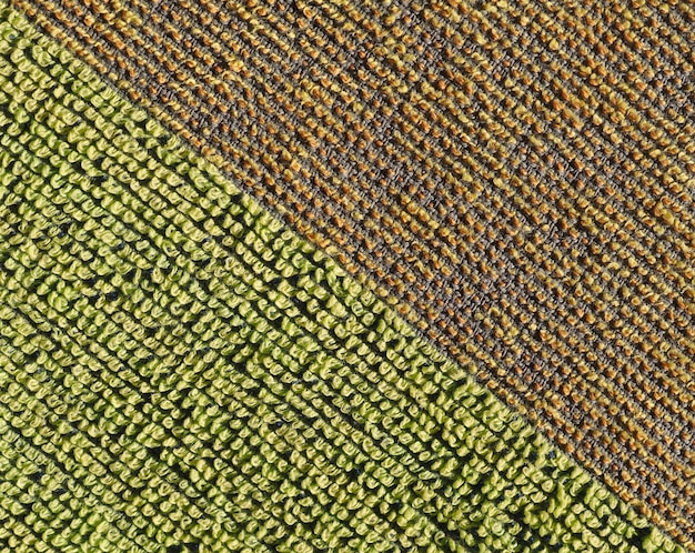 Fondo di struttura del tessuto verde marrone