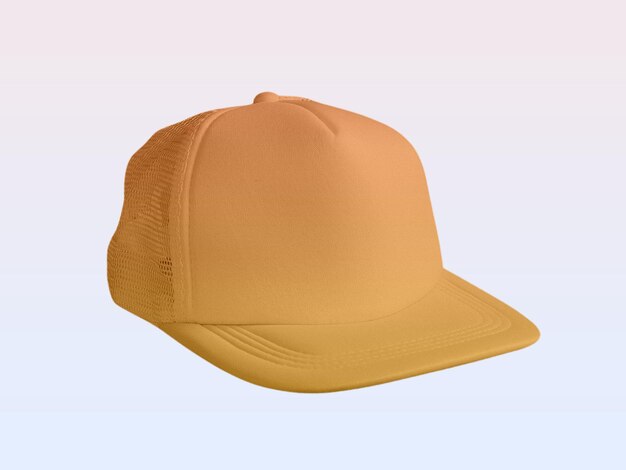 Photo a brown hat with a tan cap on it