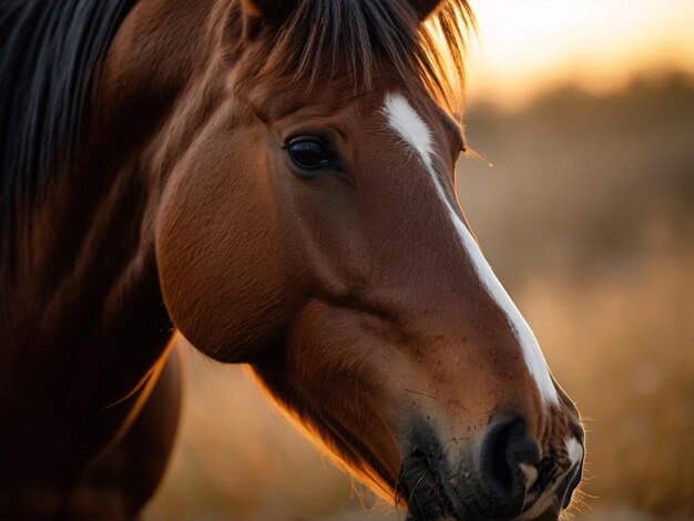 Foto cavallo marrone