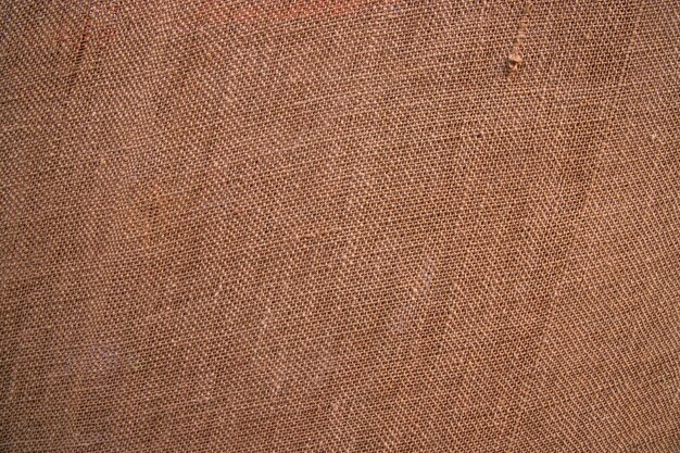 Brown Jute linen sackcloth Pattern texture can be used as background wallpaper