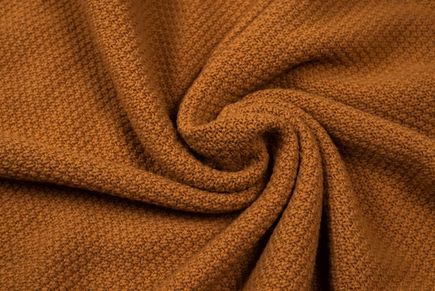 Brown knitted fabric pattern Warm clothes