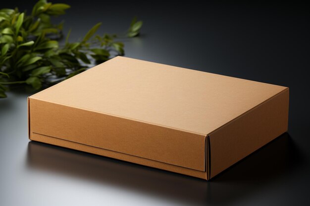 brown kraft paper box