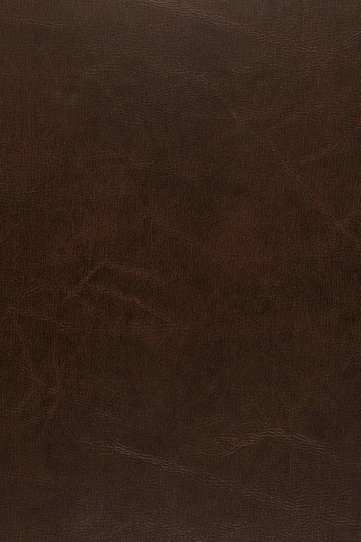 Brown leather background with creased