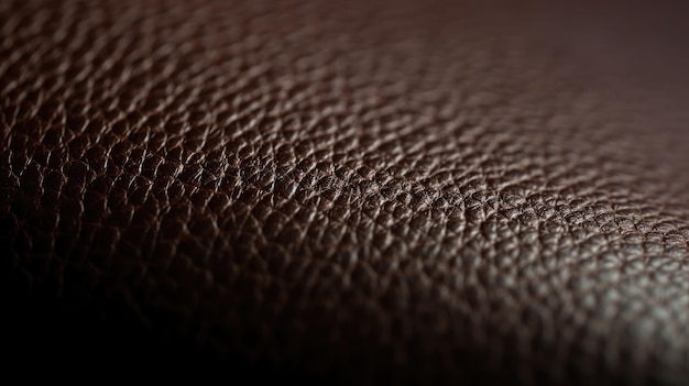 A brown leather bag with a textured texture.