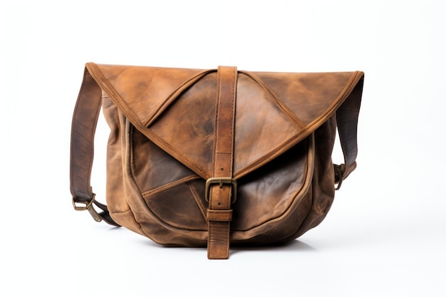 brown leather bag