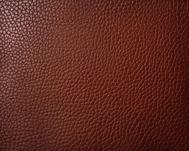 Brown leather closeup texture flat lay background