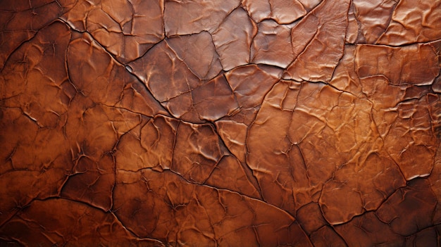 a brown leather cover with a pattern of a brown leather.