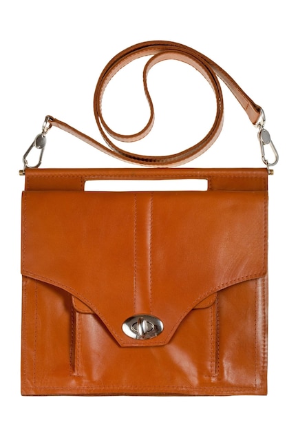 Brown leather lady's bag