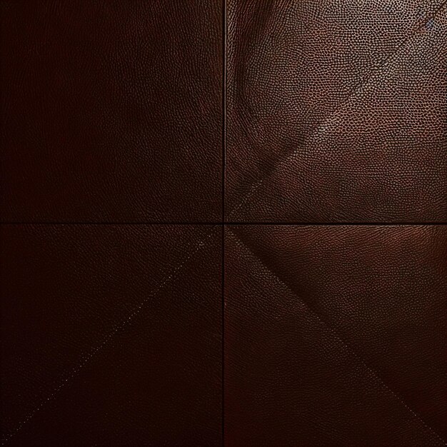 Photo a brown leather square with a square pattern on it