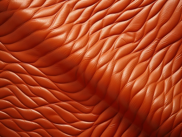 Brown Leather Texture Background Wallpaper AI Generated