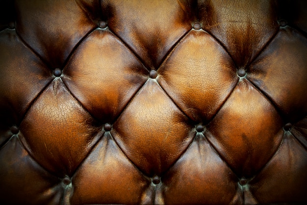 Brown Leather Upholstery Background