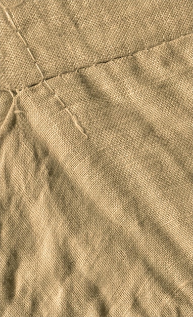 Brown linen cloth texture