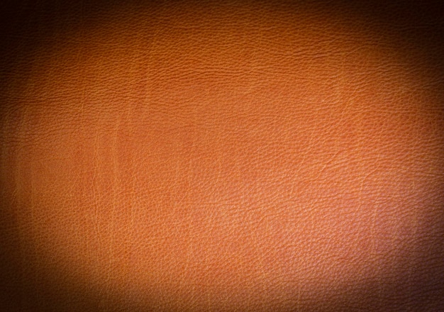 Brown lovely natural leather texture selective focus