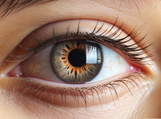 BROWN Macro eye close up