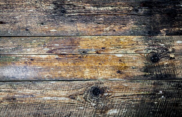 結び目と茶色の古い木材のテクスチャ