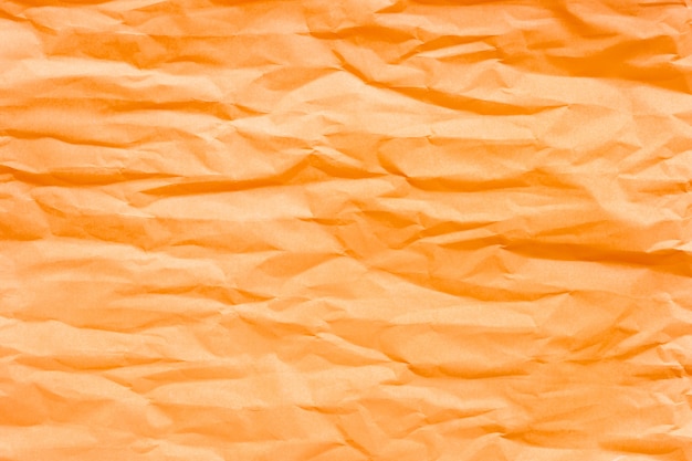 Brown orange crumpled paper 