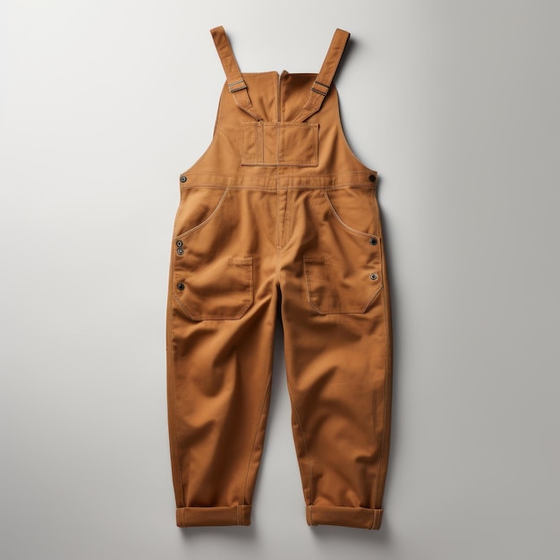 Photo brown overall pants american studio craft movement inspired fashion