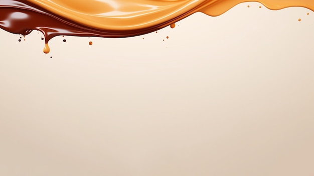Photo brown paint splash