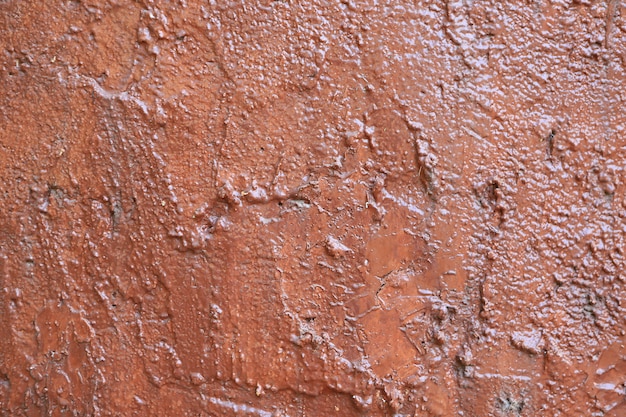 Brown painted cement