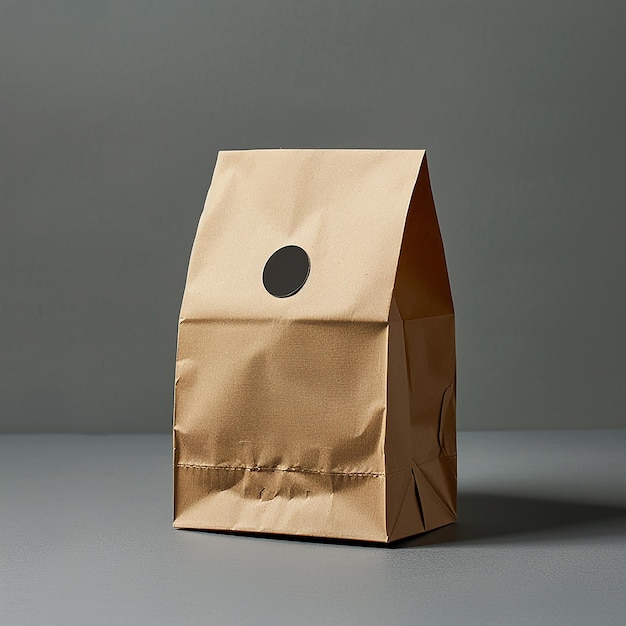 a brown paper bag with a hole in it that says  dont use it