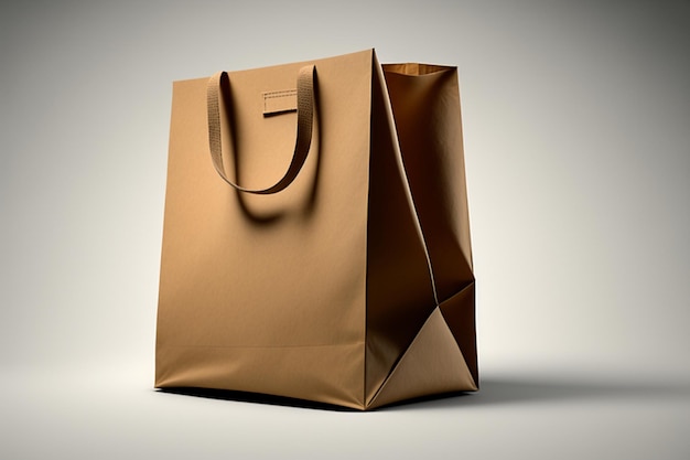 A brown paper bag with a label that says'i'm a shopper '