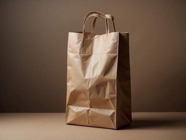 Photo a brown paper bag