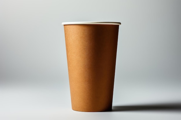 brown paper cup for coffee professional photography