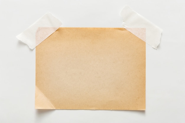 Brown paper isolated on white