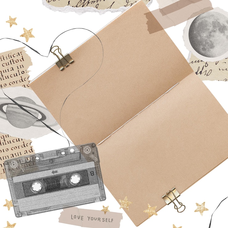 Photo brown paper png sticker retro design transparent background