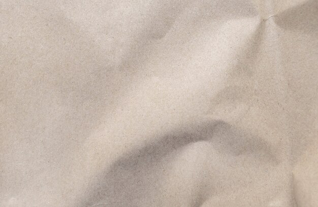 Brown paper texture. Wrinkled recycle paper background