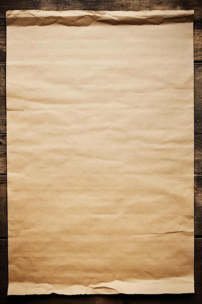 a brown paper with a brown paper on it