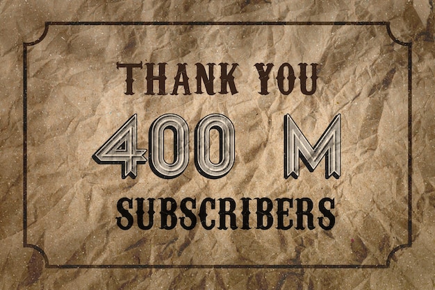 A brown paper with the words " 400 m " on it.