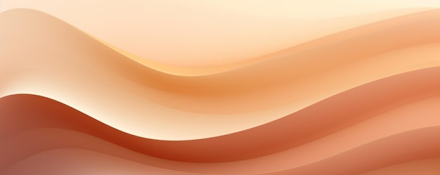 Коричневый пастельный оттенок градиентный фон с волнистыми линиями пустой пустой рисунок с копировальным пространством для производства
