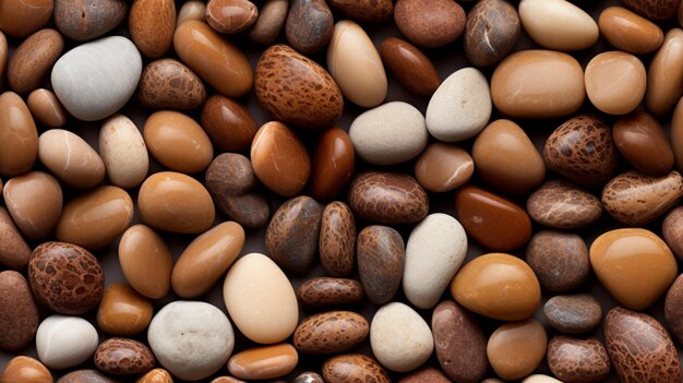 brown pebbles AI Generative