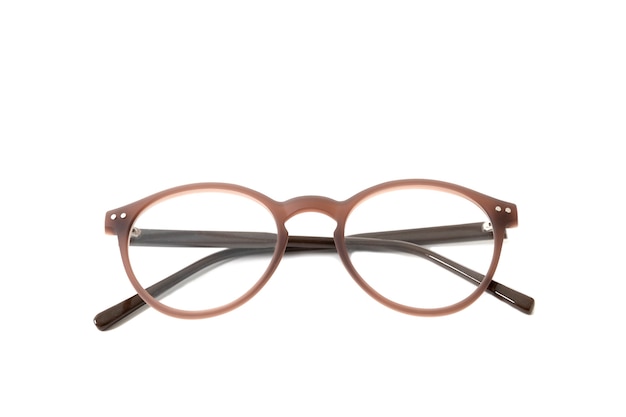 Brown plastic eyeglass frames 