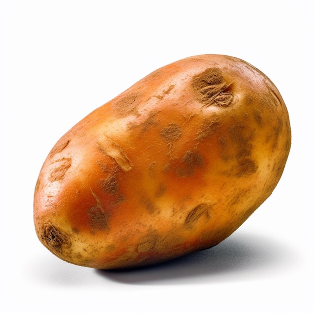 A brown potato with the word " sweet potato " on it