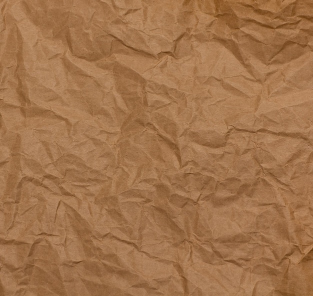 Photo brown recycle crumpled paper for background